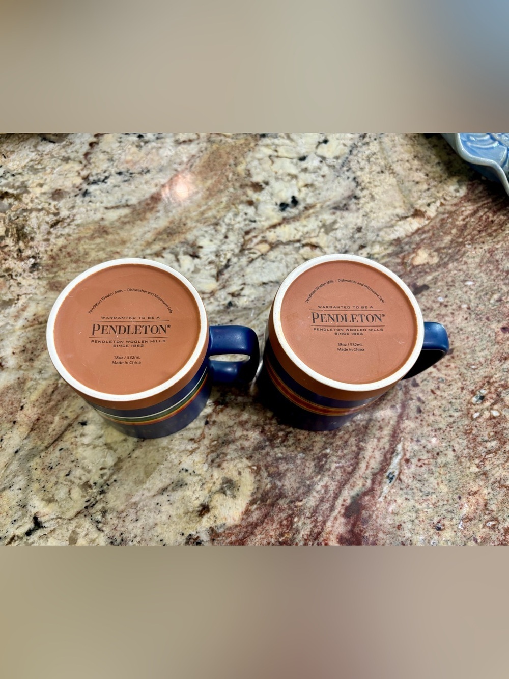 Pendleton Crater Lake National Parks Collectible Stoneware Mug 18oz Set of 2 - Picture 5 of 5